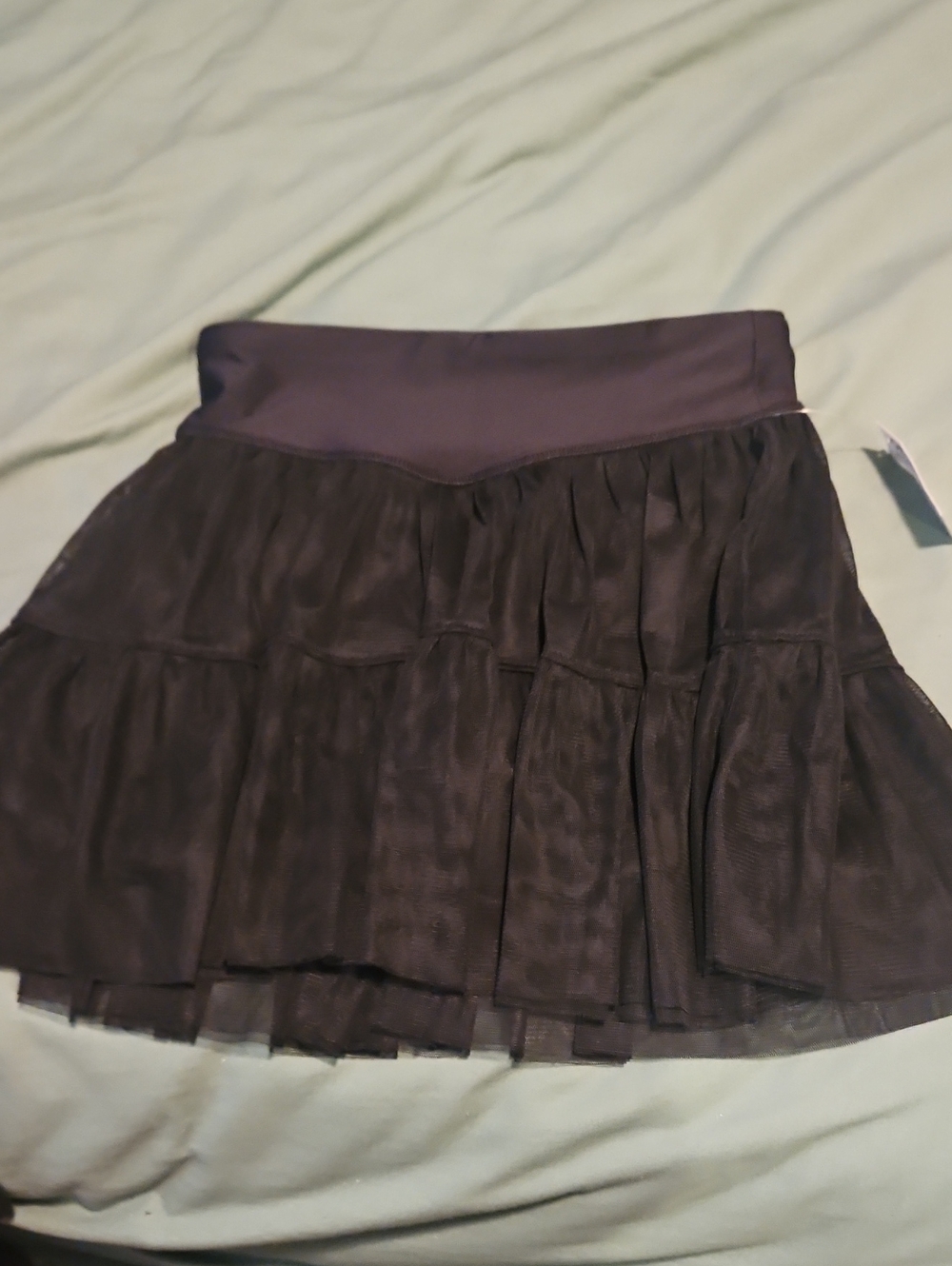 Old Navy Black Layered Mesh Skort